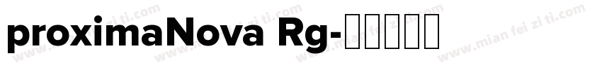 proximaNova Rg字体转换